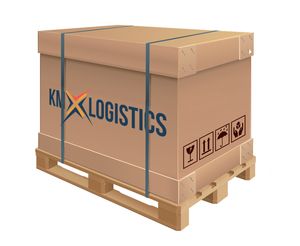 KMX Logistics pallet prepared for transport